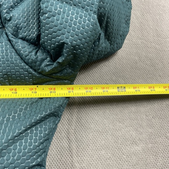 The North Face Jacket Parkina Womens Small Goose Down Long Coat Green Fur Hood - Picture 10 of 13